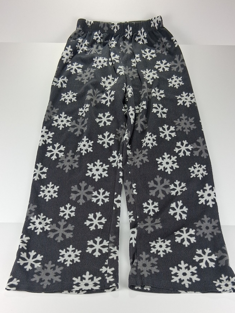 Boys Falls Creek Fleece Pajama / Lounge Pants Size Large (10/12) Gray Snowflake